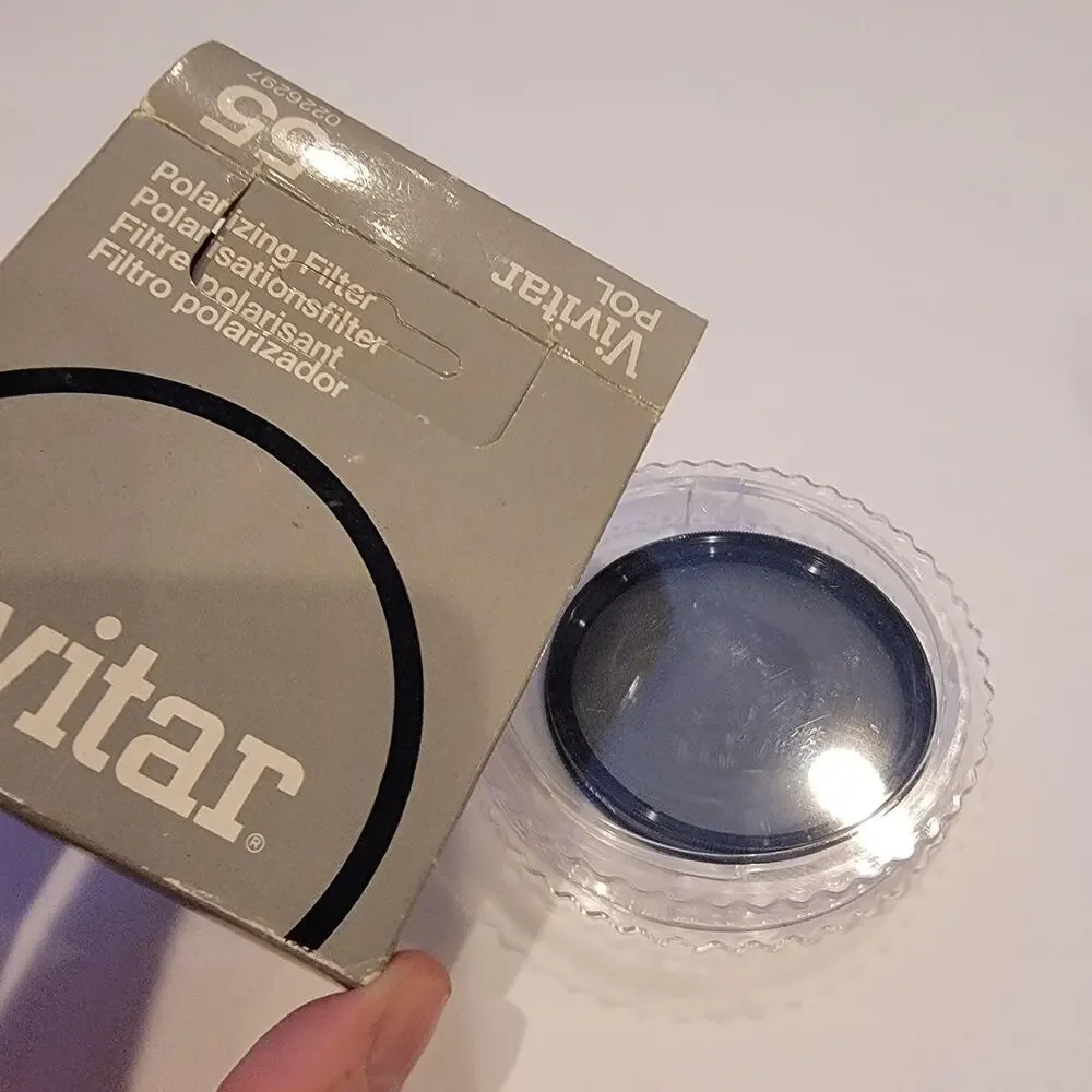 Vivitar 55mm Polarizing Filter POL 0226297 Black Camera Photo Lens Non-Reflex